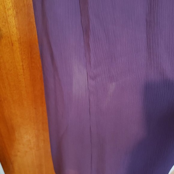 David's Bridal Bridesmaids Dress PLUM Size 8 - Picture 4 of 4